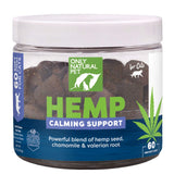 Only Natural Pet Calming Hemp Soft Chews - Relaxation Composure Sedative Tranquilizer Treats for Cat Stress Reduction w/Soothing Botanicals Supports Sleep Aid Quiet Travel Chill Vet Visit - 60 Count