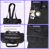 Ownpets Dog Purse Carrier, Carrier with Pockets for Medium Puppies for Travel Vet Shopping, Fits 18-20 lbs, Cat and Dog Tote Bag, Women's Hands-Free Pet Carrier Bag, (Black)