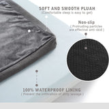 GOHOO PET Orthopedic Memory Foam Dog Bed, Cooling Dog Beds for Medium Dogs -Waterproof Pet Bed for Crate with Removable Washable Cover, M(29inch,45Lbs)