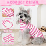XPUDAC 4 Pack Dog Sweaters Turtleneck Dog Clothes for Small Medium Large Dogs Boy Girl Warm Puppy Vest Shirt Winter Pullover Pet Sweatshirt Outfits, Pink, L