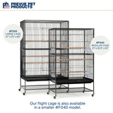 Prevue Hendryx F050 Pet Products Wrought Iron Flight Cage, X-Large, Hammertone Black
