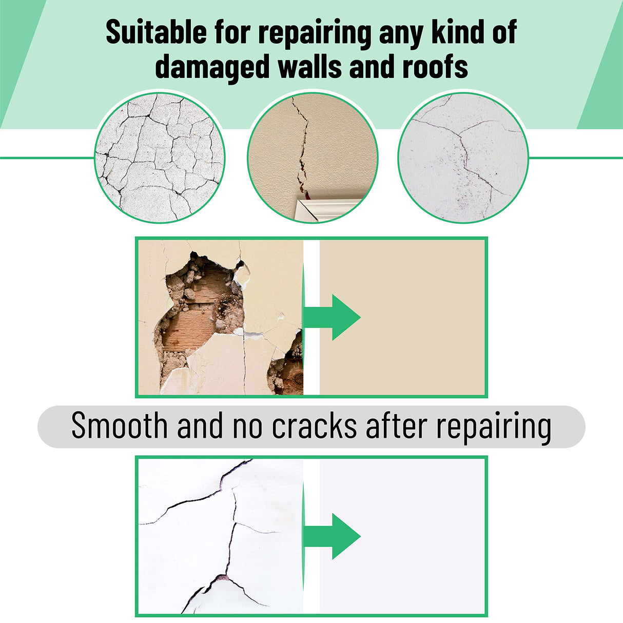 Bates- Drywall Repair Kit, 16 pcs, Aluminum Wall Repair Patch Kit