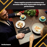 Perfectware 2ply Black Beverage Napkins. 2Ply Cocktail Black Napkins. 10 x 10 Black Beverage Napkin., Pack of 300ct