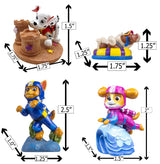 Penn-Plax Paw Patrol Aquarium Ornament Bundle, Safe for Both Freshwater and Saltwater Aquariums - Includes Chase, Marshall, Rubble, and Skye – 4 Pieces – Mini