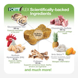 Forte Flex K9 Joint & Hip Supplement for Dogs – Hip Dysplasia, Joint Stiffness, Anti-Inflammatory & Mobility Support – Serrapeptase, Glucosamine, Chondroitin, Collagen & HA for Senior & Active Dogs