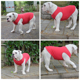 Lovelonglong 2019 Summer Pet Clothing, Dog Clothes Blank T-Shirts Ribbed Tanks Top Thread Vests for Large Medium Small Dogs 100% Cotton Red L-XL