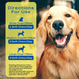 Yeast-Infection-Treatment for Dogs – Soothing Itchy Skin, Ears & Paws – Natural Relief with Omega-3, Collagen, PAU D’Arco & Apple Cider Vinegar – Dog Yeast-Infection Support Chews
