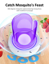 Camfeast Indoor Wall Plug in Outlet Fly Bug Trap Home 360° RGB Night Light Sticky Rechargeable Flying Insect Catcher Portable Hook Outdoor Travel Fruit Flies Killer Device for Gnat Mosquito