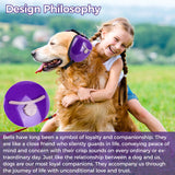 Famikako New Dog Ear Muffs for Noise Protection - 30dB NRR Dog Headphones, Noise Cancelling Hearing Protection Upgraded Design with Bell Accent (Purple, Large)