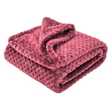 Ruby Red Pet Blanket - Warm Soft Fuzzy Blankets for Puppy, Kitten, Small, Medium, Large Dogs & Cats - Plush Fleece Throws for Bed, Couch, Sofa, Travel (L/40" x 48")