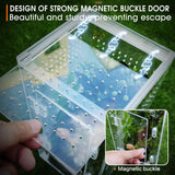 MYGIIKAKA Jumping Spider Enclosure Accessories, Tarantula Spider Box, Bug Cage, Praying Mantis Habitat Enclosure, Snail Insect Terrarium, Caterpillar Habitat (6x6x12 inch)