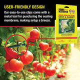 The Giant Destroyer 700 Garlic Deer & Rabbit Repellent, 12 Clips, Green