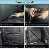 Meginc Front Seat Covers for Cars,Waterproof Car Seat Protector with Side Flaps 600D Fabric Front Seat Dog Cover for Trucks Vans SUVs Sedans, Non Slip Scratch Proof Seat Covers for Dogs in Car