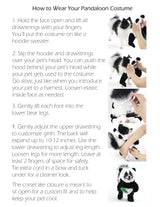 Pandaloon Dog Halloween Costume - As Seen on Shark Tank - Patented - Funny Costume with Arms for Small and Medium Dogs and Cats (Bunny, Size 2(15-16 in Height at TOP of Head,Girth<16 in))