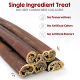 Riley's 6 Inch Beef Collagen Sticks for Dogs, Collagen Chews for Dogs, Bully Stick & Rawhide Alternative, Long Lasting, No Raw Hide Chews, Single Ingredient Dog Treat - 5 ct