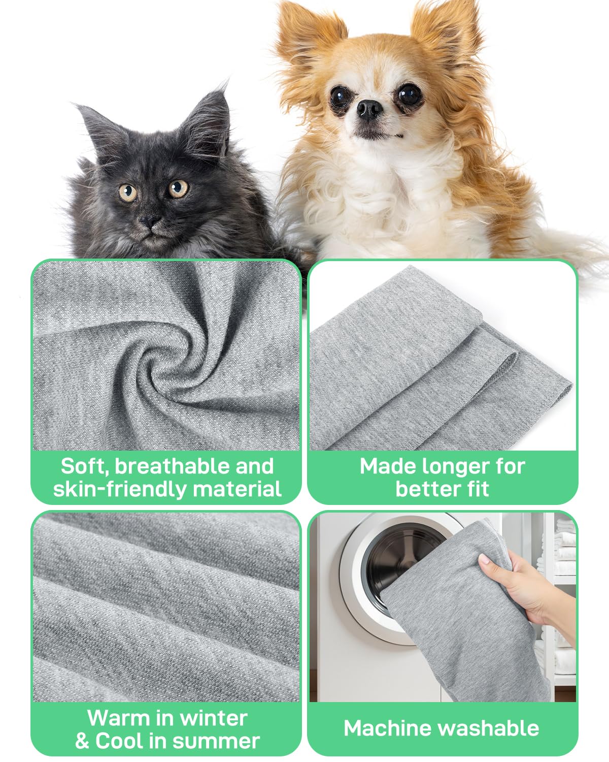 Snqqmtt Dog Sling Swaddle Carrier for Small Dog, Cat Front Carriers for Small Pet up to 20lbs, Puppy Pouch with Adjustable Straps, Hands Free Pet Sling, Anti Anxiety Puppy Sling (Light Grey)