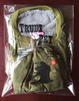 Trudz Pet Dog Hoodies, Rdc Pet Work Clothes, Thickened Dog Overall, Dog Military Uniform, Army Hoodie Sweater, Cotton Jacket Fur Coat for Small Dog & Medium Dog & Cat (Green,XL)