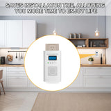 2 Pack Combination Gas & Carbon Monoxide Detectors - Plug in CO Alarm & Natural Gas Detector with Digital Display, CO Detector & Combustible Gas Detector for Home, Easy to Read
