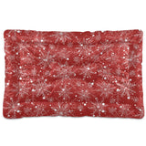 Sletend Christmas Snowflake Pet Bed Cute Dog Bed Mat Absorbing Non Slip Pad Pet Sleeping Mat for Small, Medium, and Large Dogs Puppy Cat 24 in x 18 in