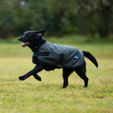 WeatherBeeta ComFiTec Classic Waterproof Dog Coat, Charcoal, 30"