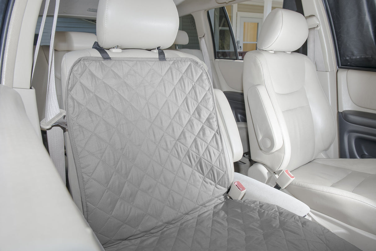 Furhaven Universal Water-Resistant Quilted Single Car Seat Protector - Gray, One Size