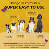 PetMade Omega 3 Fish Oil for Dogs Skin and Coat - Wild Alaskan Pollock Oil for Itchy Skin- Omega 3 Fatty Acids for Dogs - Liquid EPA & DHA Supplements - with Zinc, Vitamin C, B2, B7 & E - 16 Fl Oz