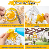 4 Disposable Fly Bag, Fly Traps Outdoor HangingRanch Stable Horse Fly Hunter Trap Control for Barn, Farm, Mosquito Bug Catcher and Flying Insect Trap Killer Repellent