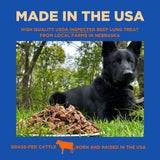 Paww Chew Beef Lung Dog Treats - 100% Natural, Single Ingredient, (2.5 Pound) Made in the USA, Dried & Dehydrated, High Protein High Value Dog Training Treats, Grain Free, Low-Odor Free for All Breeds