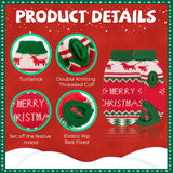 BWOGUE 2 Packs Cat Christmas Sweater Christmas Dog Sweaters Pet Cat Winter Knitwear Warm Clothes Pet Reindeer Snowflake Pet Sweaters for Kittys and Small Dogs