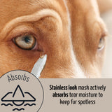Tauro Pro Line Clay Tear Stain Remover for Dogs - Shield Mask for Eyes, Ears, Mouth, Gentle Grooming Product for Dogs, Puppy & Cat (Stainless Look - 1.69 Fl Oz)