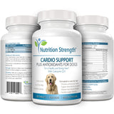 Nutrition Strength Cardio Support for Dogs Plus Antioxidant, L-Carnitine, L-Taurine, with Coenzyme Q10 and Vitamin E, Promotes a Healthy and Strong Dog Heart, 120 Chewable Tablets