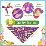Sanwuta 180 Pcs Easter Dog Bandanas Bulk Spring Dog Scarf Adjustable Puppy Bibs Holiday Pet Accessories Grooming Supplies Washable Pets Outfit Costume for Small to Large Pet