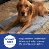 NICREW Large Dog Heating Pad, 35.4" x 23.6" Temperature Adjustable Heated Dog Bed with Auto Shut Off Timer, Indoor Pet Heated Bed Mat for Cats and Dogs