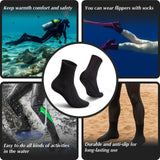 Yakevo Neoprene Socks, Water Socks 3 mm Diving Socks Booties for Outdoor Water Sports