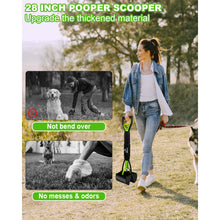 Load image into Gallery viewer, SZHLUX 28" Pooper Scooper, Foldable Dog Pooper Scooper with Unbreakable Material and Durable Spring for Grass and Gravel, Green
