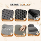 Romrol Dog Stairs Ramp for Small Dogs, 33D Pet Stairs Steps with Durable Non-Slip Waterproof Fabric Cover, Dog Slope Stairs to Bed for Small Dogs and Cats or Pets Joints, 3-Steps