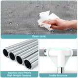 Elevated Dog Bed with Teslin Cooling Fabric - Lightweight Dog Cot for Small Dogs, Waterproof & Washable Breathable Mesh, Raised Pet Bed for Indoor Outdoor Use, Anti-Slip, Easy Clean