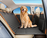 Pecute Dog Car Seat Cover for Back Seat, Back Seat Extender for Dogs 52 * 24.4in, Foldable in The Car, Hard PVC Panels Bottom Support to 330 lbs, for Cars/Mid-Size SUV/Small Truck