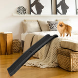 JupiterForce Folding Dog Ramp for Car, Non-Slip Pet Ramp with High Traction Surface, Portable & Lightweight Dog Ramps for SUV, Truck & Bed, Supports Large & Small Dogs