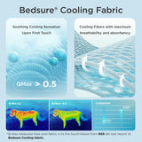 Bedsure Premium Cooling Blanket for Medium Dog - Q-MAX>0.5, Breathable Summer Washable Cold Pet Throw Blanket, Soft Durable Self Cooling Cat Mat for Hot Weather, Pearl Grey, 30x40