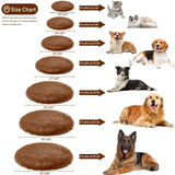 BESTORI Round Calming Dog Bed Machine Washable Warm Anti-Anxiety Pet Bed Soft Plush Cushion for Small Medium Large Dogs and Cats, Rose Red, 31.5" L x 31.5" W