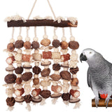 Deloky Extra Large Parrot Toy-Natural Wooden Chewing Tearing Toy for African Grey, Amazon Parrots, Macaws, Medium Breeds