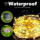 Joomer Solar Fairy Lights, 2-Pack Total 80FT 240LED Solar String Lights Outdoor Waterproof 8 Lighting Modes for Patio Fence Party Garden Yard Home Holiday Tree Outdoor Decoration (Warm White)