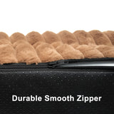 wowohpet Waterproof Orthopedic Dog Bed for Medium Dogs, Medium Non-Slip Pet Beds with Sides, Egg-Crate Memory Foam Dog Couch for Crate Removable Washable Cover, Brown