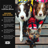 Ezydog DFD Dog Life Jacket - Adjustable Swimming Safety Vest with Reflective Trim & Durable Grab Handle - 50% More Flotation Material - X-Large, Red