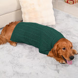 Lorehelina Dog Sweater Turtleneck Pullover Cable Knit for Boys Girls Large Dogs Bulldog Pitbull Labrador Doberman Winter Stretch Clothes Long Sleeves (XXL, Green)