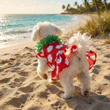 Littledropet Dog Hawaiian Costume Dress with Luau Leis and Flower Hair Bow,Cat Halloween Princess Costume Party Cosplay Outfit for Small Medium Dogs Girl,Summer Cat Beach Dresses Swimsuit Clothes,L