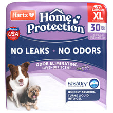Load image into Gallery viewer, Hartz Home Protection Lavender Scented Dog Pads, XL 30 count, Super Absorbent &amp; Won't Leak, Odor Eliminating
