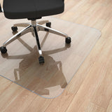 Yecaye Office Chair Mat for Hardwood Floor, 48"×36" Clear Office Floor Mat, Computer&Desk Chair Mat, PVC Heavy Duty Floor Protector Chair Mats for Rolling Chairs, Can't be Used on Carpet