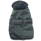 PetRageous 7303CGS Juneau Waterproof Cold Weather Dog Coat with Full Chest Coverage Leash Opening 11-Inch Long Heavyweight Jacket for Small Breeds and Puppies, Charcoal Grey